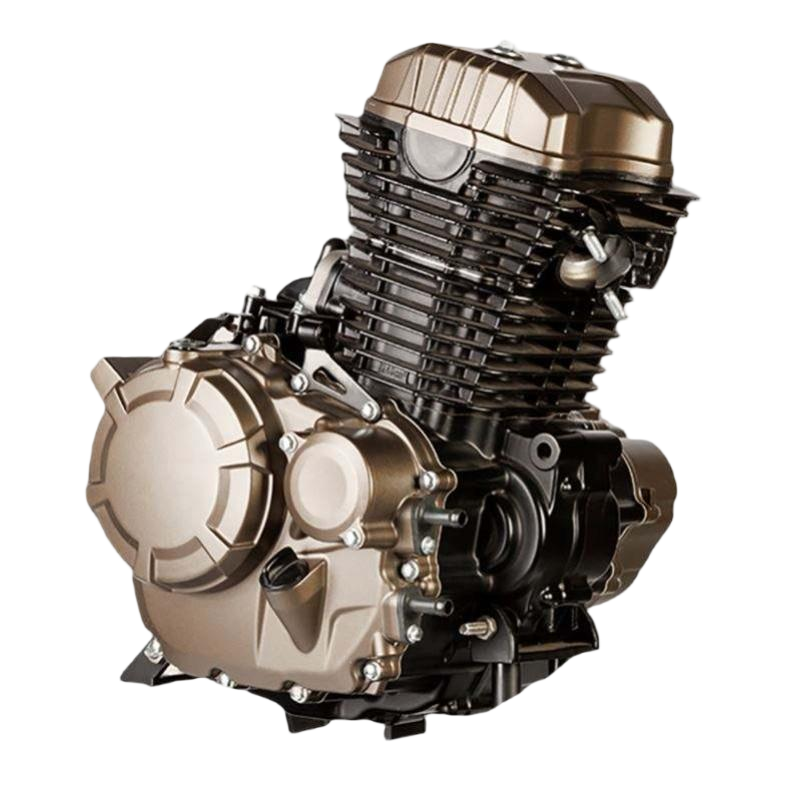 High-efficiency oil-cooled single-cylinder four-stroke engine assembly