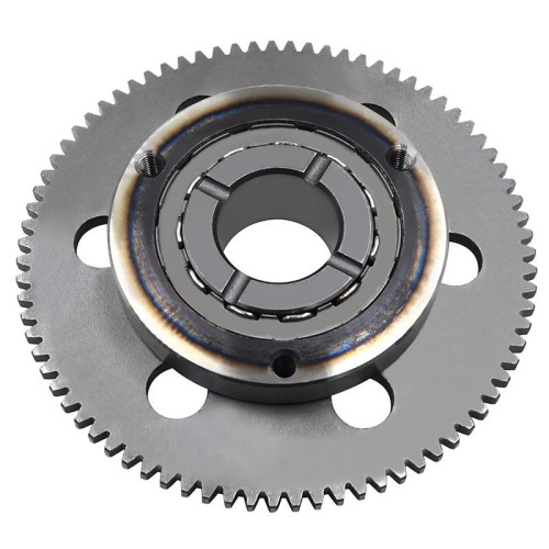 Unidirectional overrunning starter clutch
