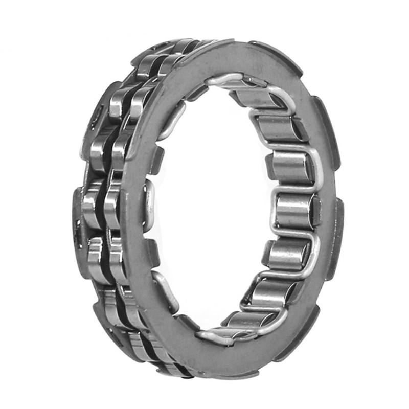 Anti-jamming one-way bearing starter clutch