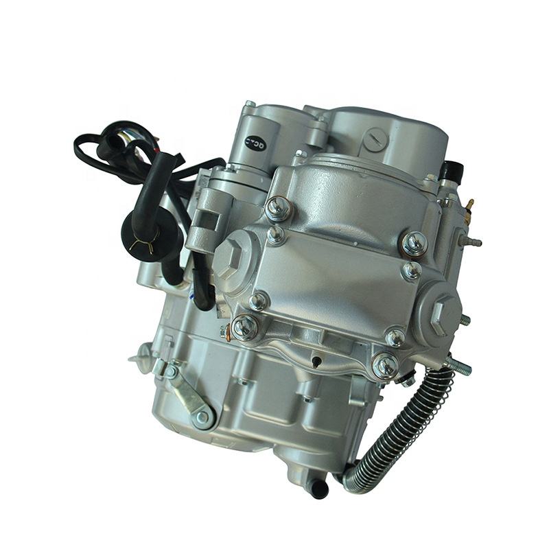 High-efficiency heat dissipation single-cylinder water-cooled motorcycle engine assembly