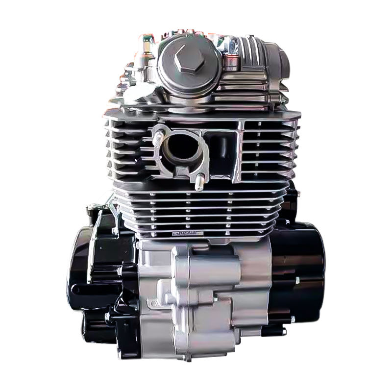 High-torque air-cooled 6-speed off-road motorcycle engine