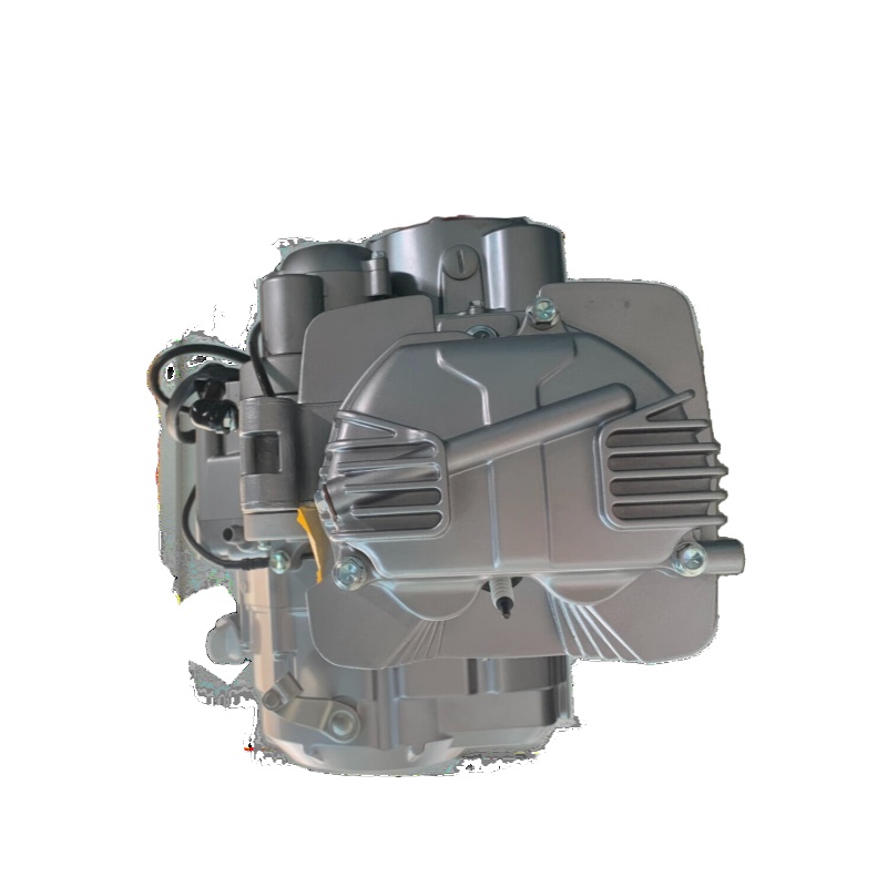 High-efficiency air-cooled single-cylinder motorcycle engine