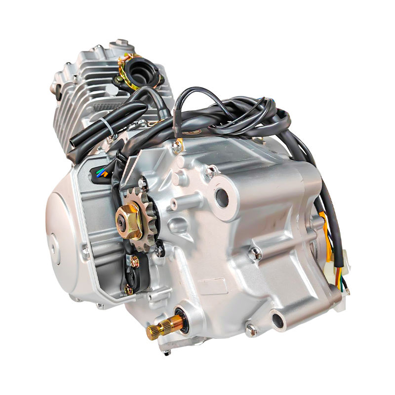 High-efficiency air-cooled single-cylinder four-stroke motorcycle engine