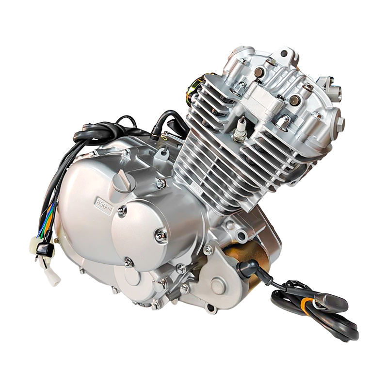 High-power air-cooled four-stroke motorcycle engine